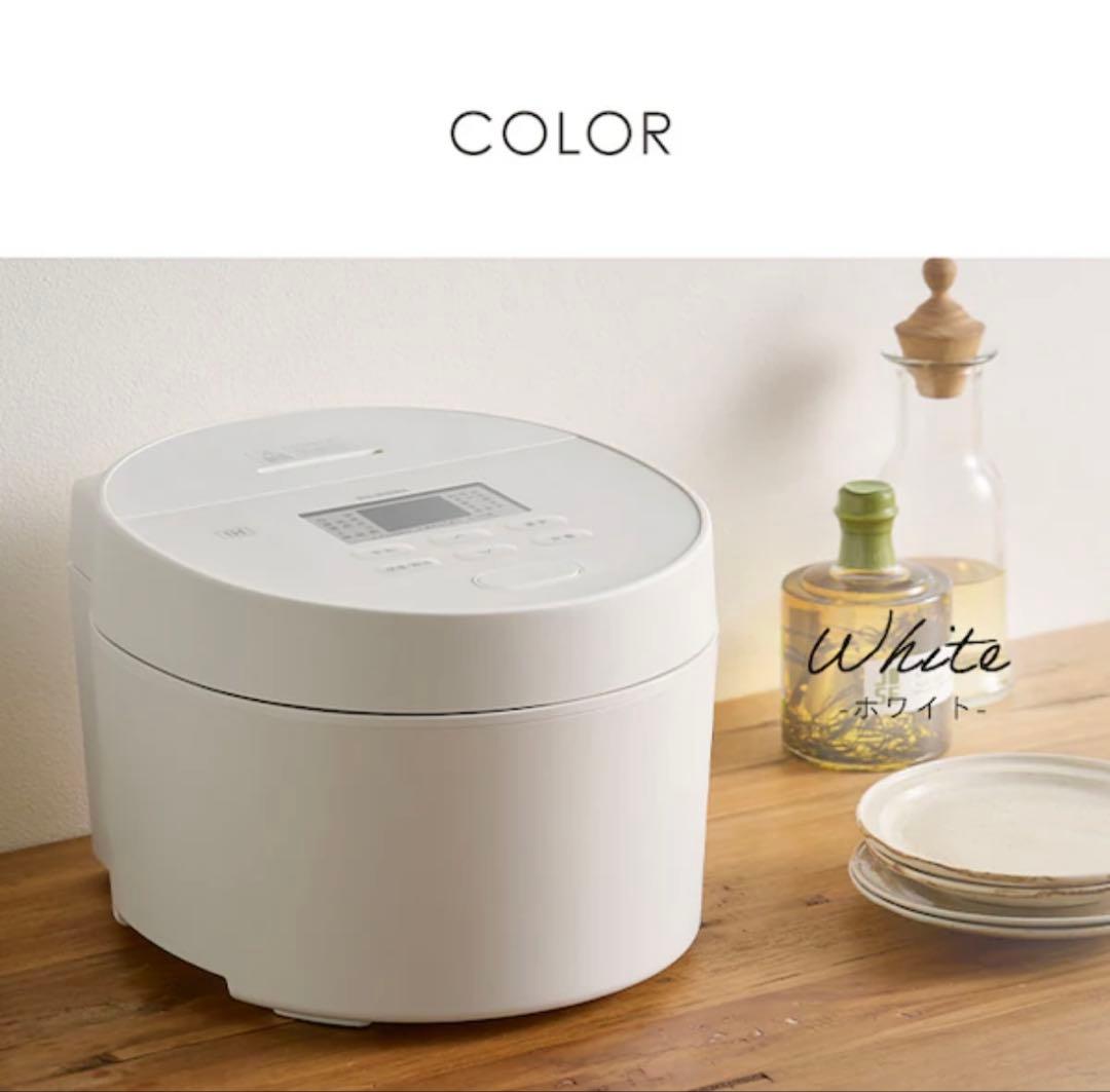 アイリスオーヤマ IH式 5.5合炊飯器 ホワイト RC-ISA50