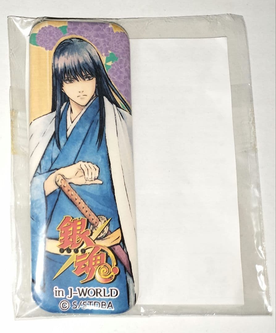 銀魂 桂小太郎 ロングスクエア缶バッジ 花鳥風月 J-WORLD