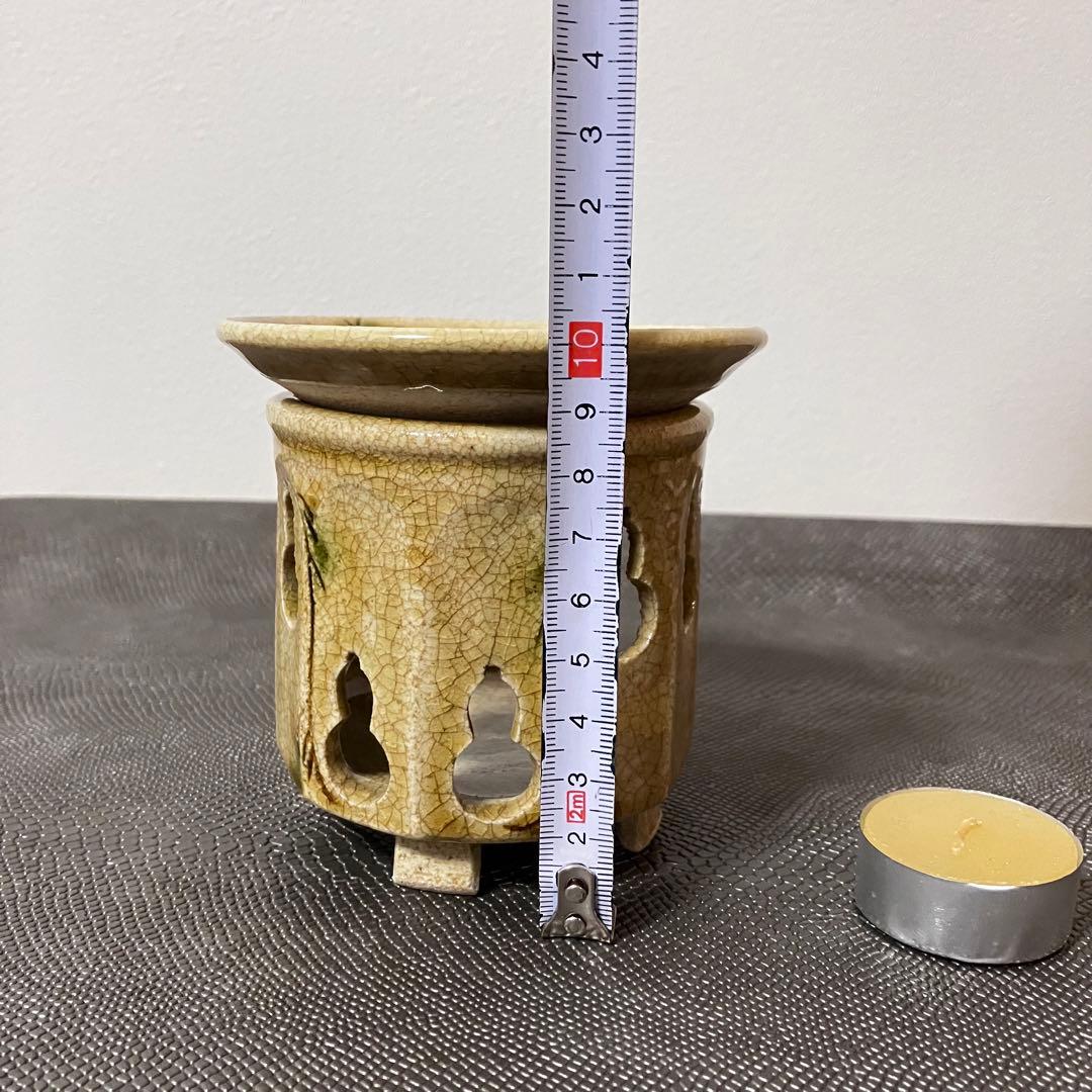 茶香炉 十角形 透かし瓢箪