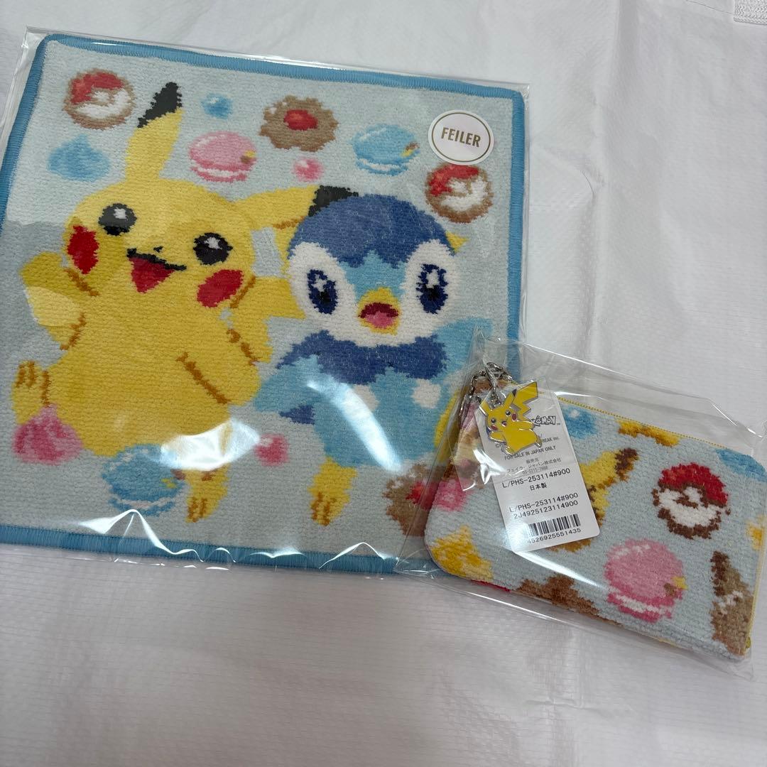 FEILER フェイラー　ポケモン　コラボ　ハンカチ　ポーチ