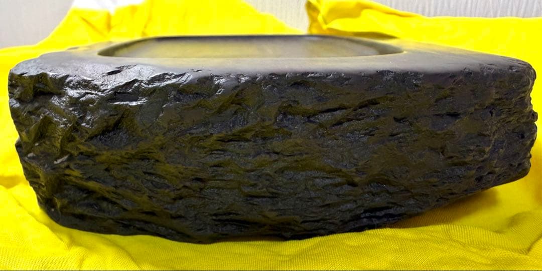未使用 箱付き 赤間硯 赤間紫金石 昭竜山作 大型