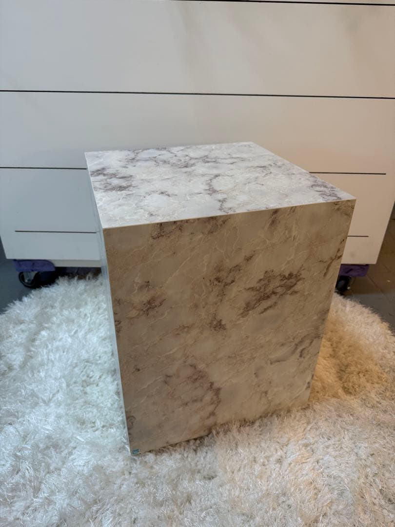 Wood style 大理石調サイドテーブル