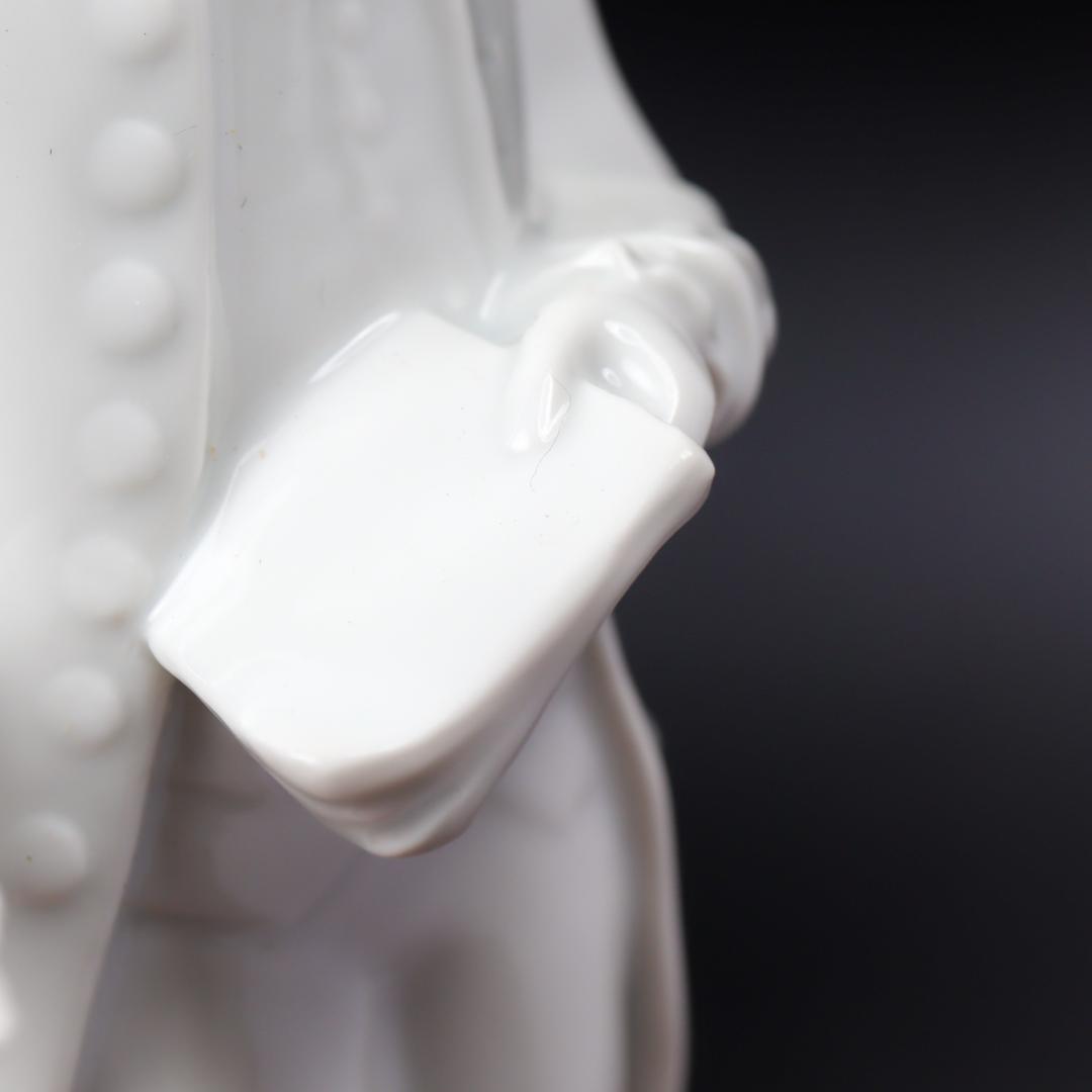 AUGARTEN ホワイトポーセリン モーツァルト 23cm 置物 ケース付