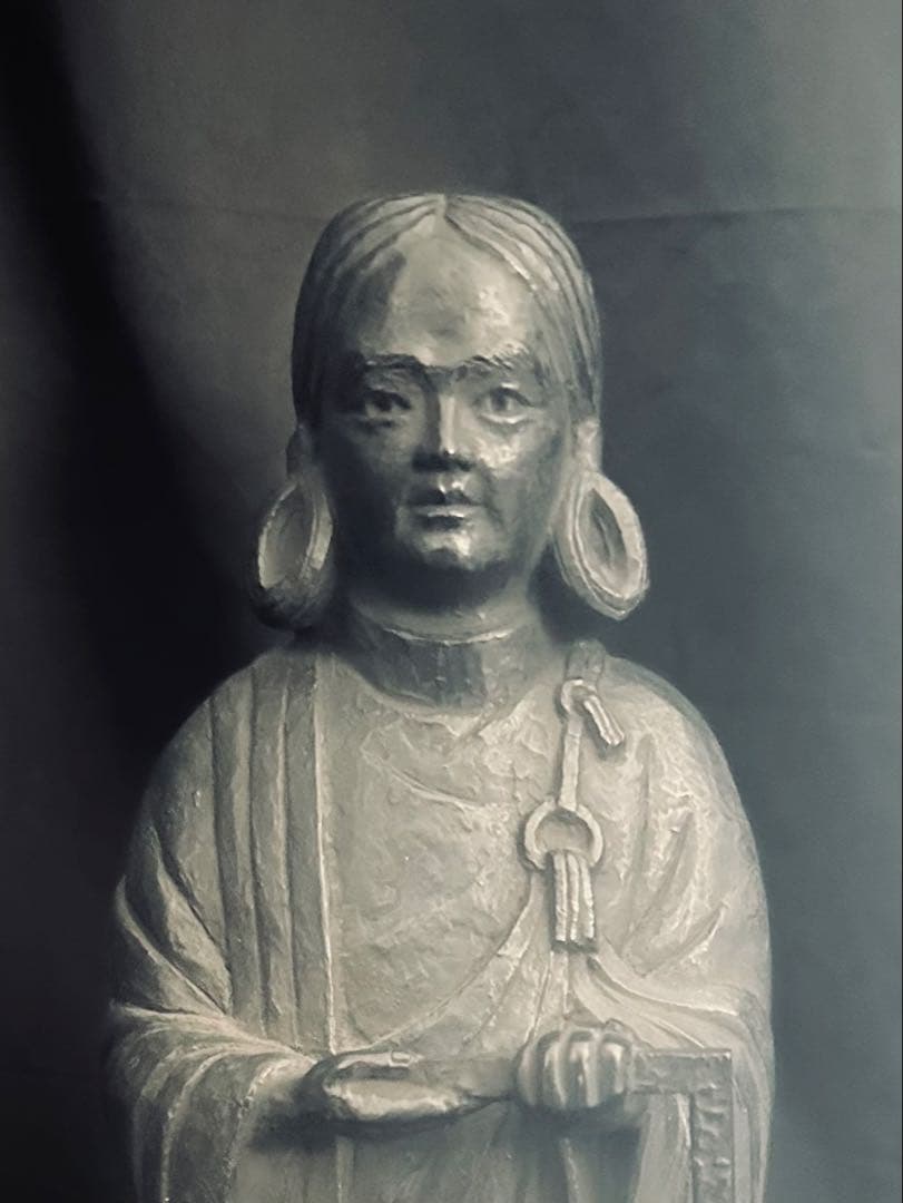 聖徳太子 銅製 像 高さ53cm 板坂辰治氏作/アンティーク