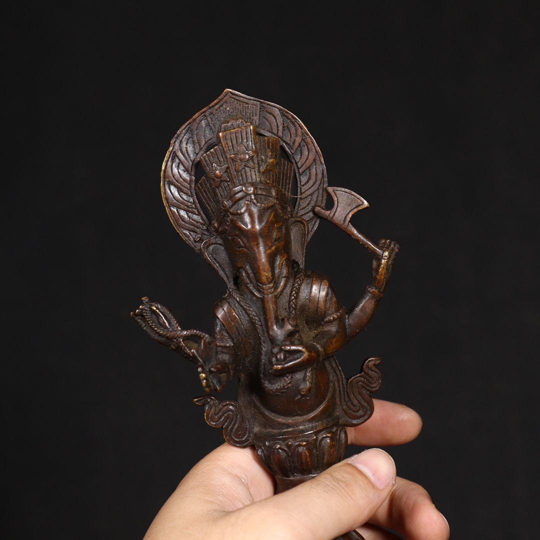 銅製 法器 金剛降魔杵 鎮宅 辟邪開運 風水 招財 置物 工芸品