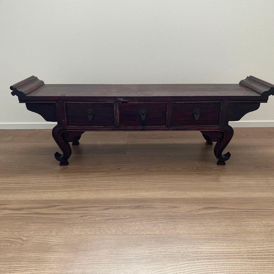 李朝家具　韓国アンティーク家具　机 書案　経床