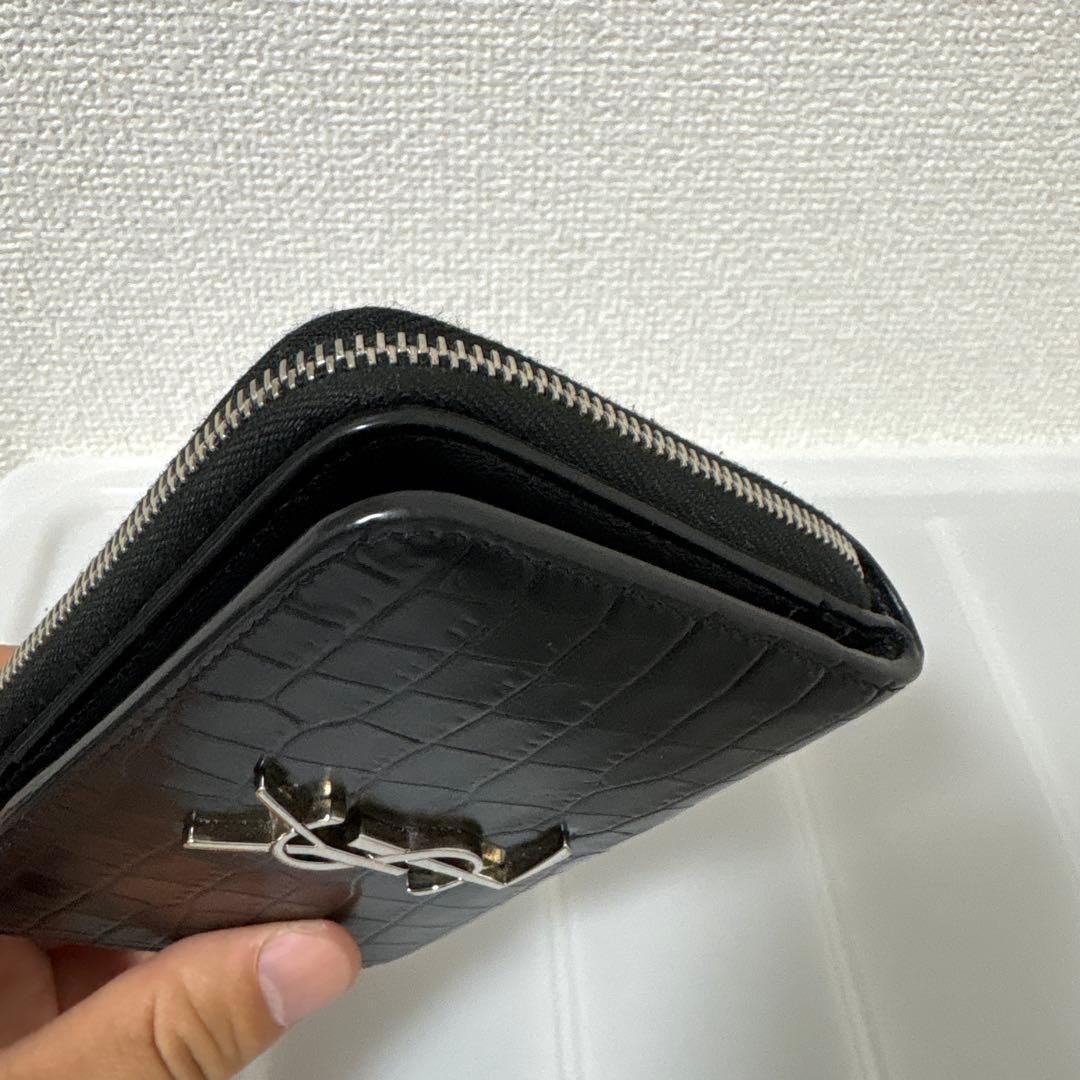 【極美品】SAINT LAURENT サンローラン 二つ折り財布 YSL