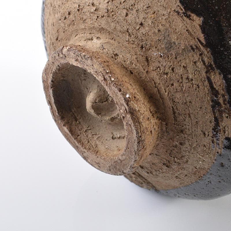 茶道具　楽吉左衛門　黒楽茶碗　小服茶碗　V　R6202