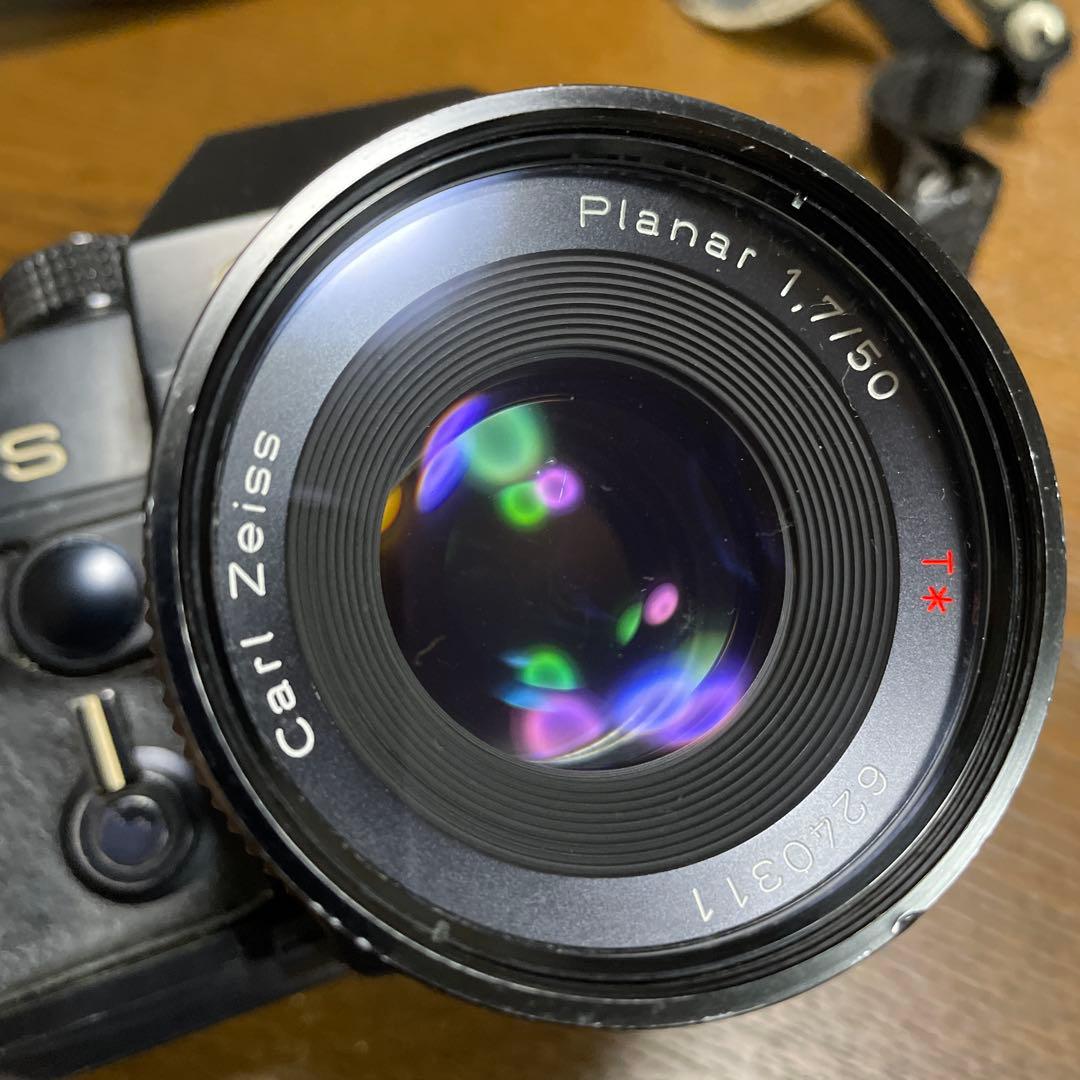 CONTAX RTS プラナーF1.7 50mm付き コンタックス レンズは傷少