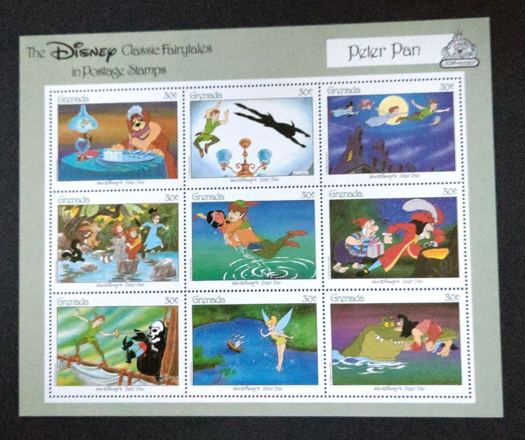 切手① Disney50周年記念切手シート 3種類