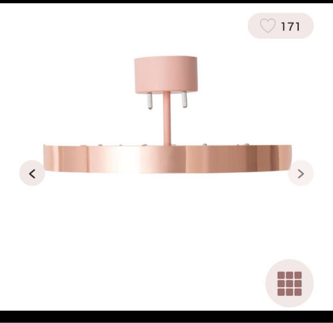 Francfranc プラティックシーリングランプ ピンク