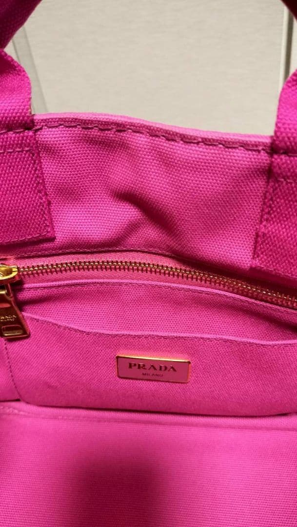 (♡ちゃん♡専用)PRADA カナパ　ピンク ショルダーバッグ 保存袋付き