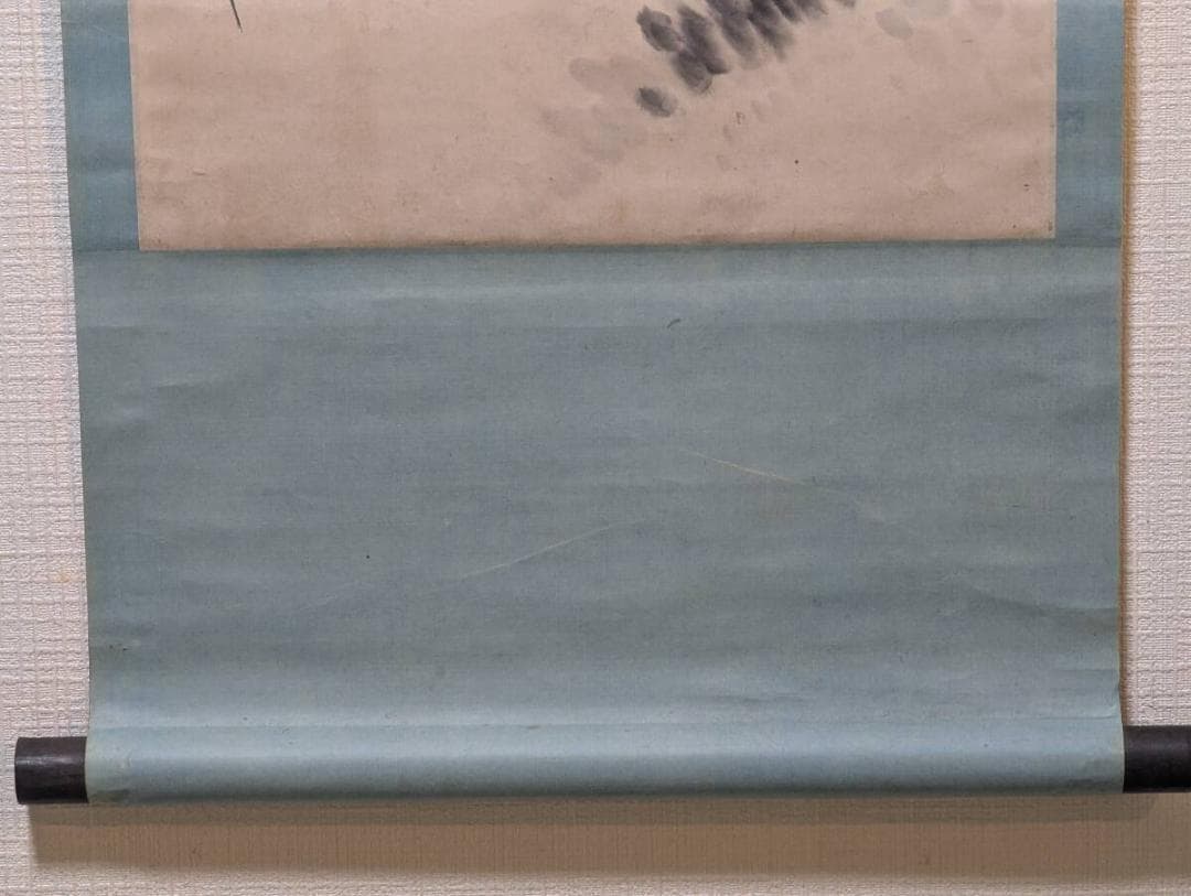 【真作】掛軸　花卉図　彩色花鳥掛軸　繊細な筆致と彩色の美　花鳥文人画　T16