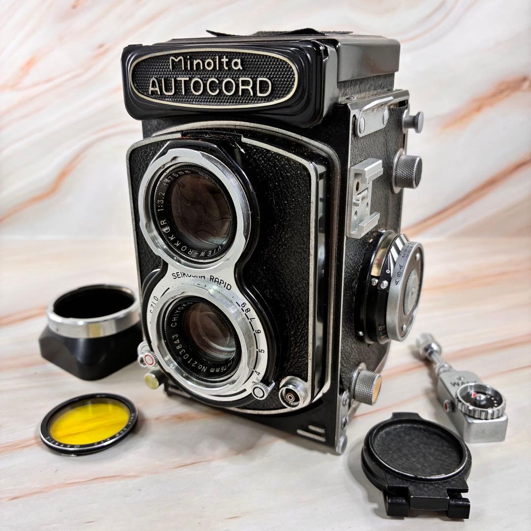 ミノルタ　オートコード　二眼レフカメラ　レンズキャップ ジャンク