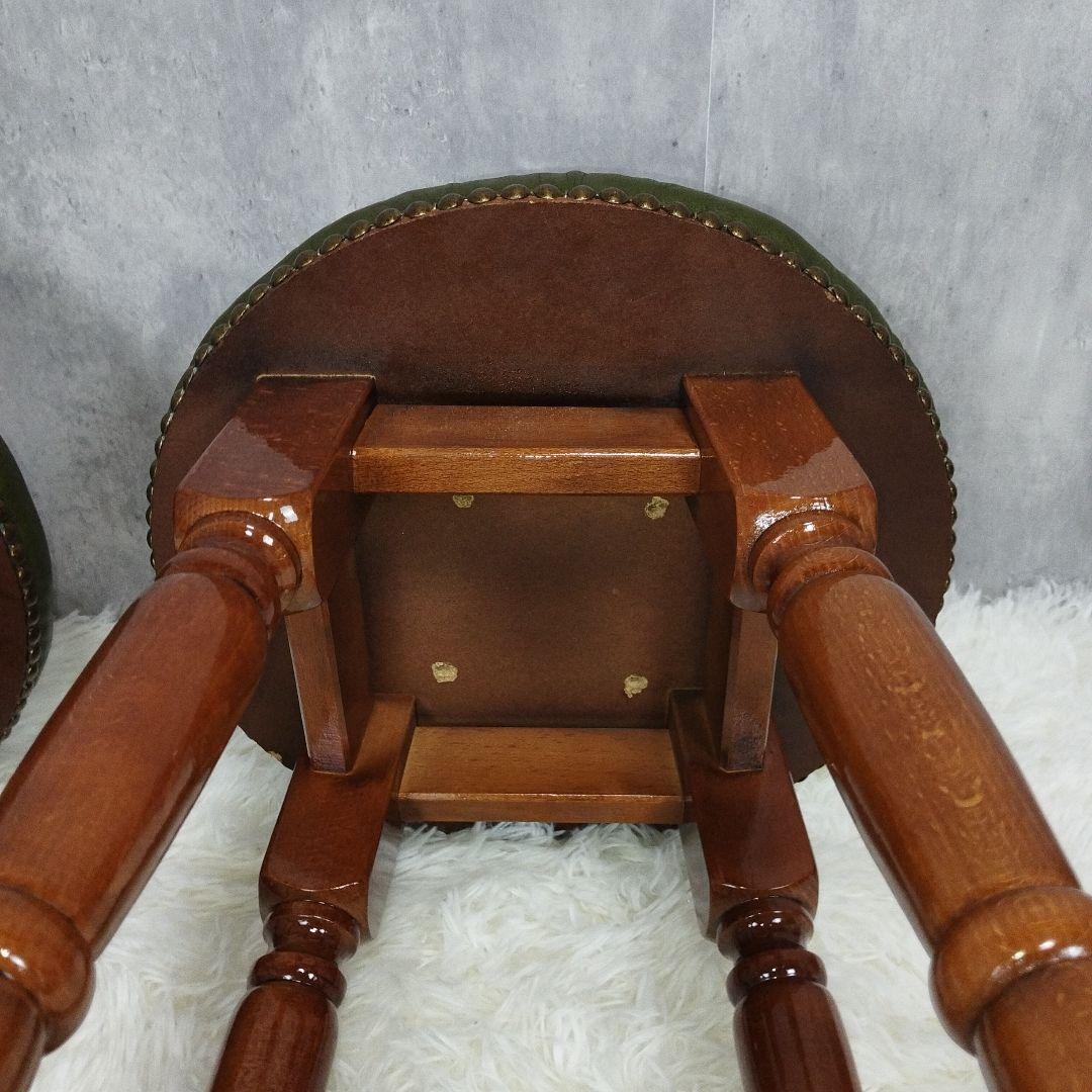 2個セット　カウンターチェア　バー　ハイチェア　アンティーク