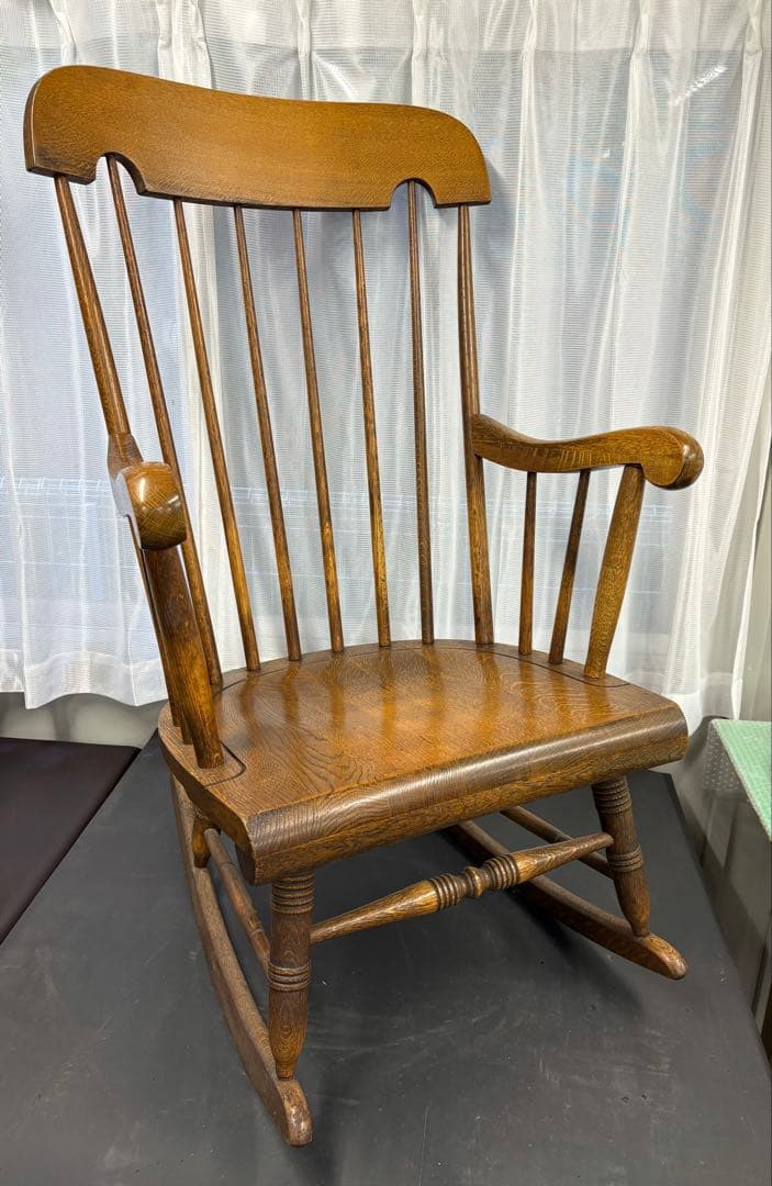 ヴィンテージ ロッキングチェア 飛騨産業 キツツキマーク 旧ロゴ