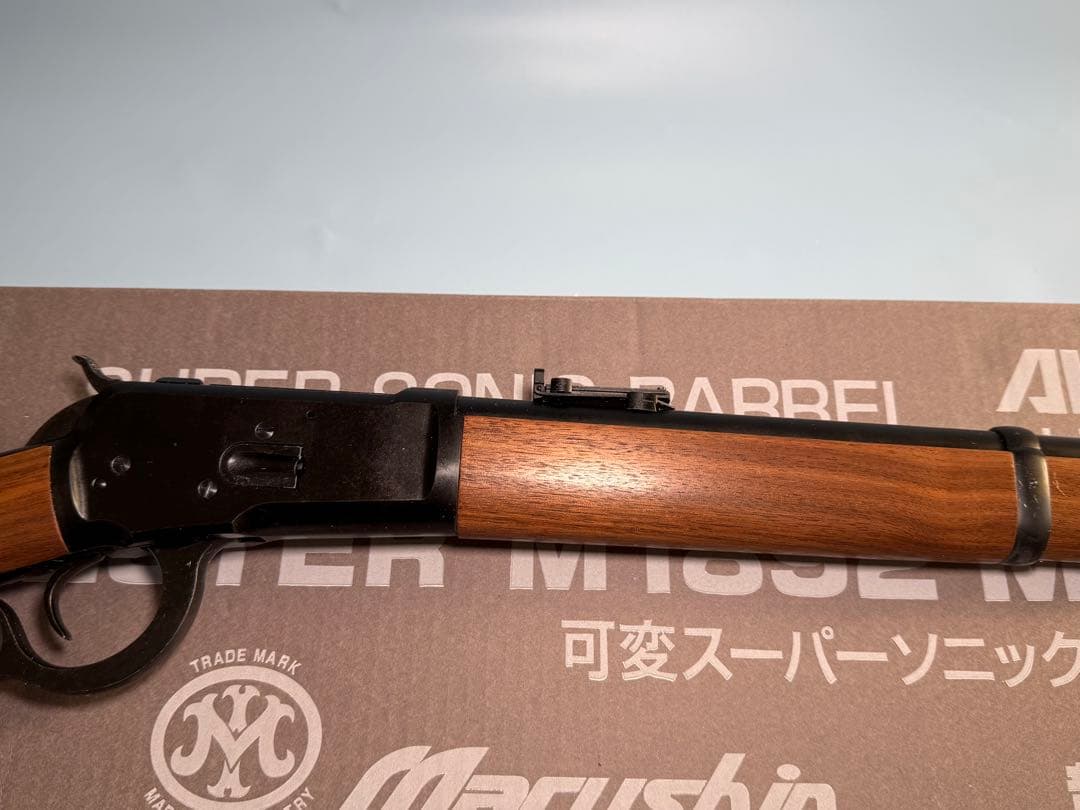 マルシン製ウインチェスターM1892 ブラックガスガン 木製ストック(旧モデル）