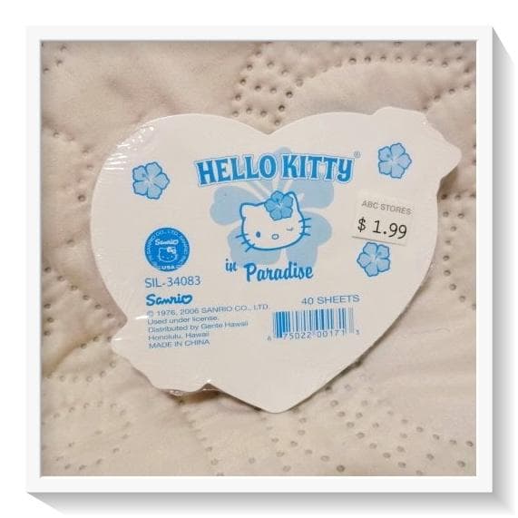 【新品未開封】激レア　日焼けキティ　ハワイ限定　メモ帳4冊