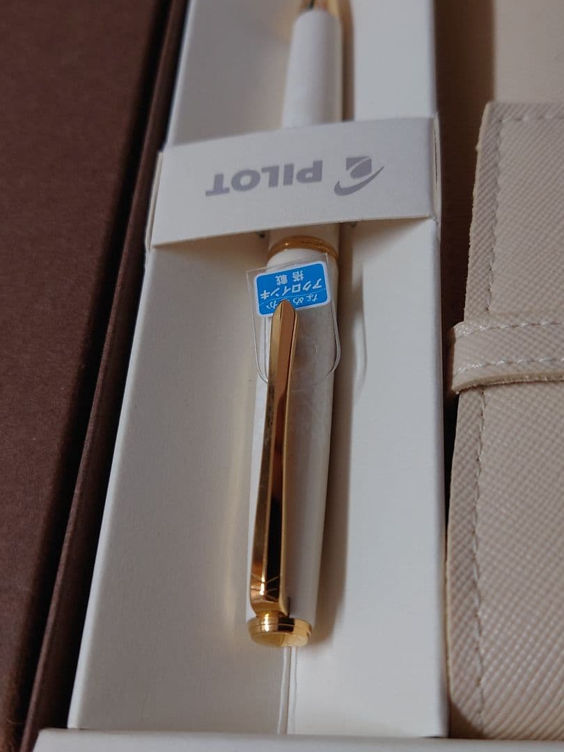 廃番 パイロット レディホワイト白漆 桜 ボールペン デッドストック 付属品完品