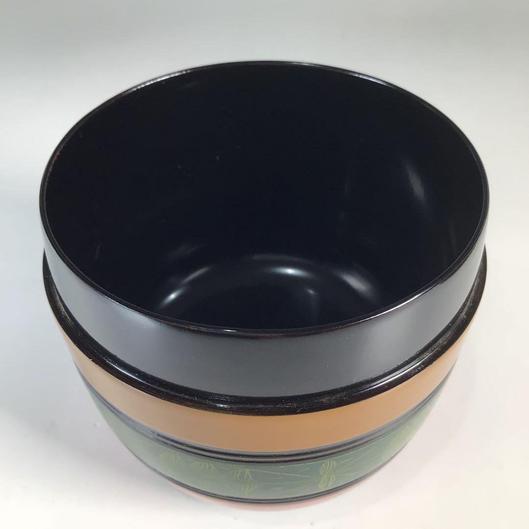 Ｎ３６９　棗　『道場宗廣作』『八幡宗豊　箱書』『独楽塗』『大棗』　共箱　茶道具