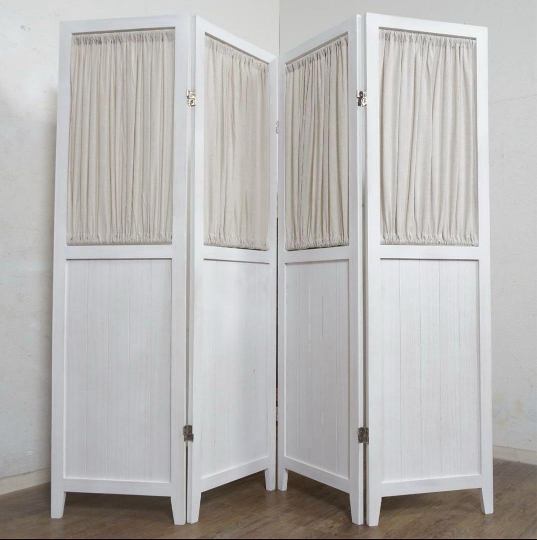 4連　パーティション　ルーバー式　　148cmx 2枚