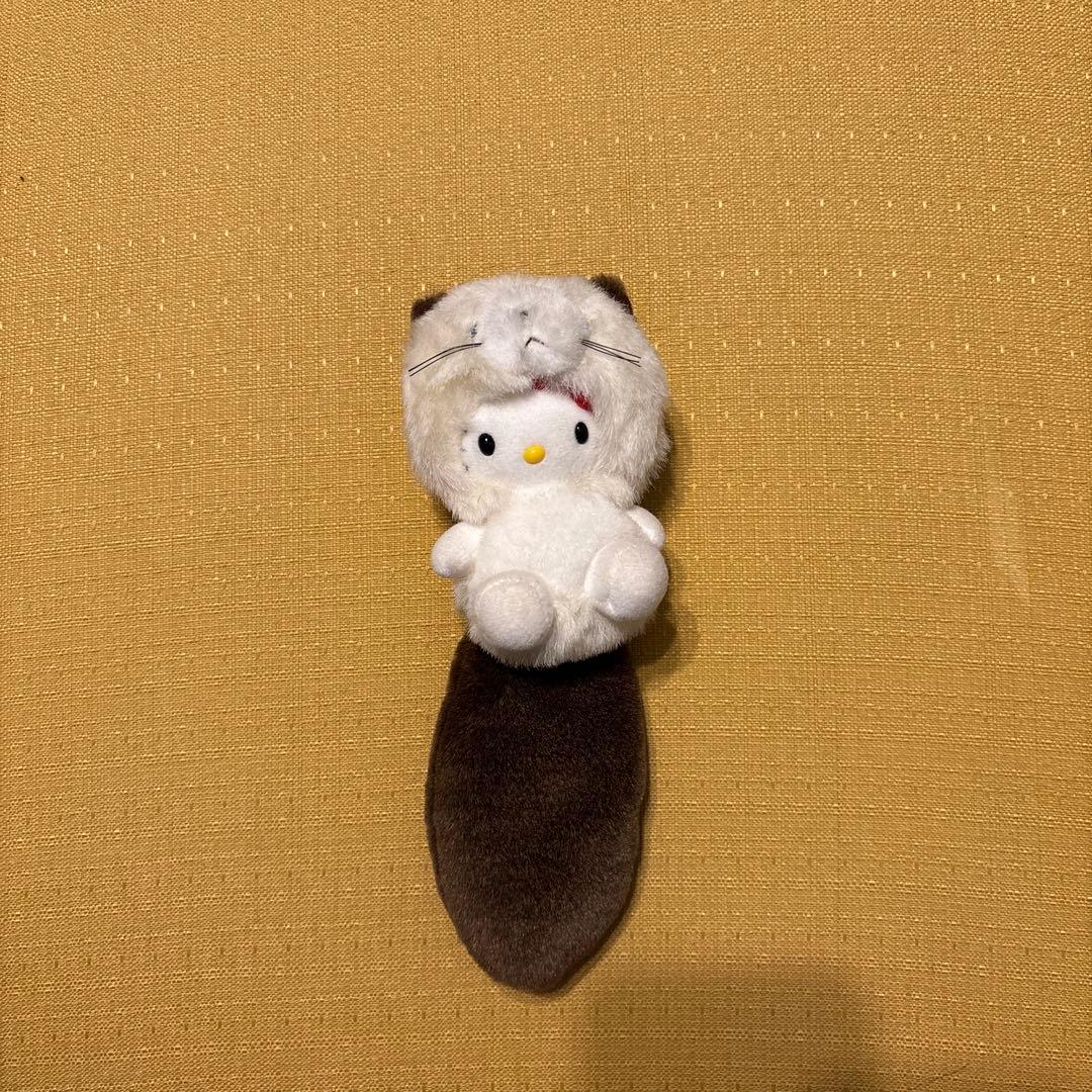 ハローキティ しっぽ倶楽部 ぬいぐるみ型キーホルダー