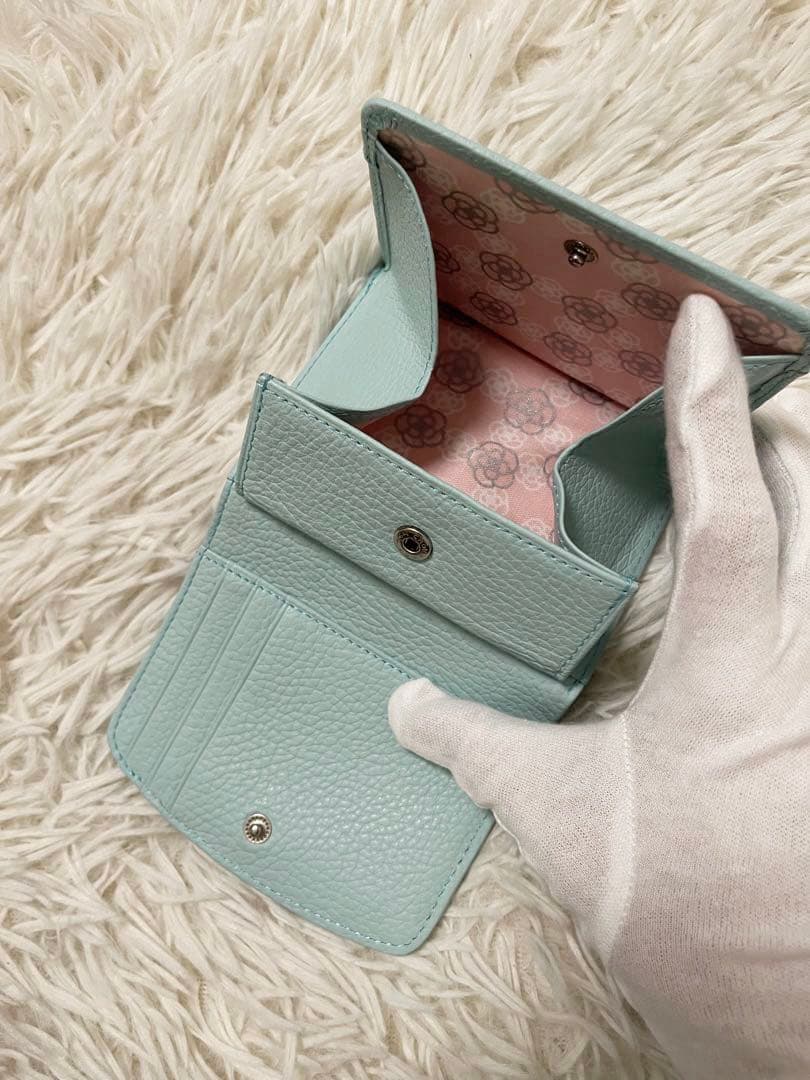 CLATHAS クレイサス ラデュレII 2つ折り財布 スカイブルー 水色