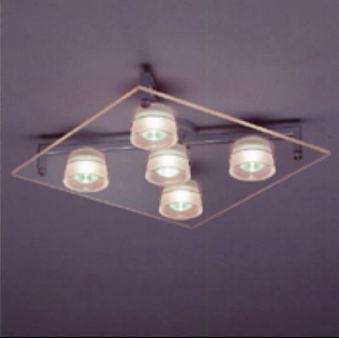 YAMAGIWA ヤマギワ　シーリング照明 P-FLAT 5灯　ランプ付き