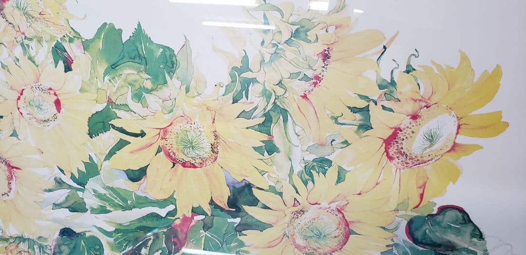 優しいタッチのひまわり68×98