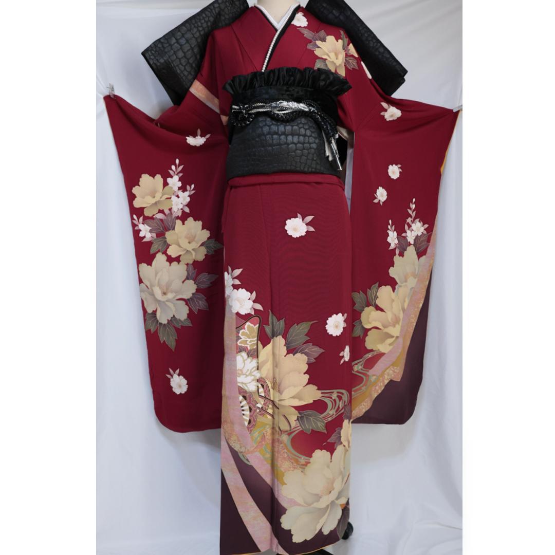 振袖7点セット帯新品帯締め帯揚げフルセット成人式KZ31