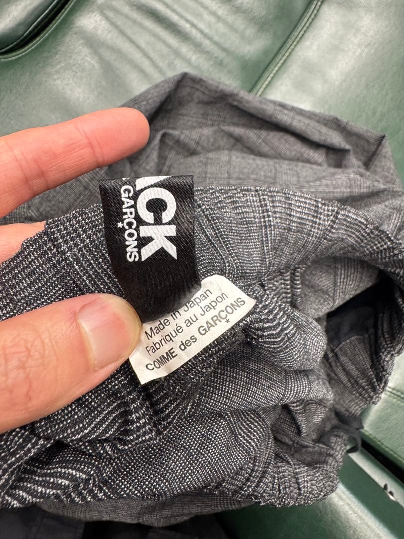 COMME des GARÇONS BLACK サルエルパンツグレンチェック