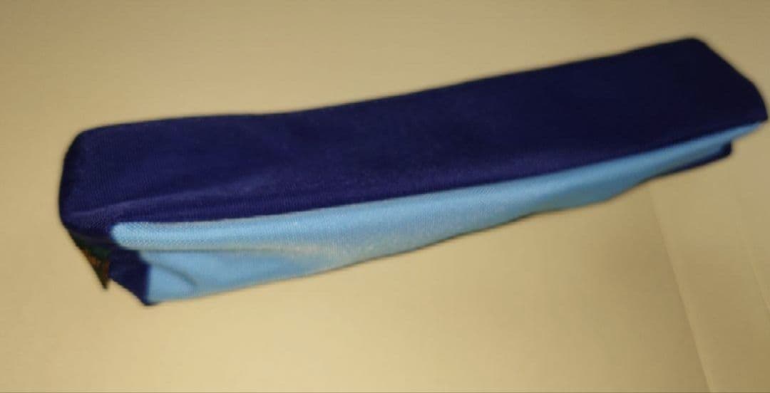 新品 エルベシャプリエ ペンケース ネイビー 水色 紺