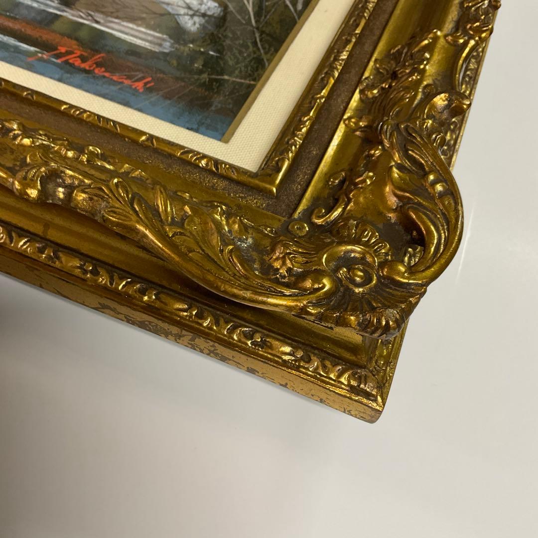 竹内敏彦作　「シャルトル風景」　F6号　油絵