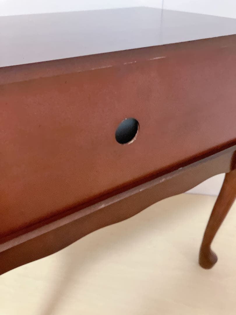 アンティーク調　猫脚　サイドテーブル　電話台　FAX台　サイドキャビネット