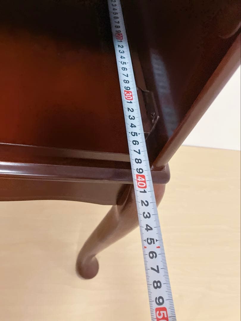 アンティーク調　猫脚　サイドテーブル　電話台　FAX台　サイドキャビネット