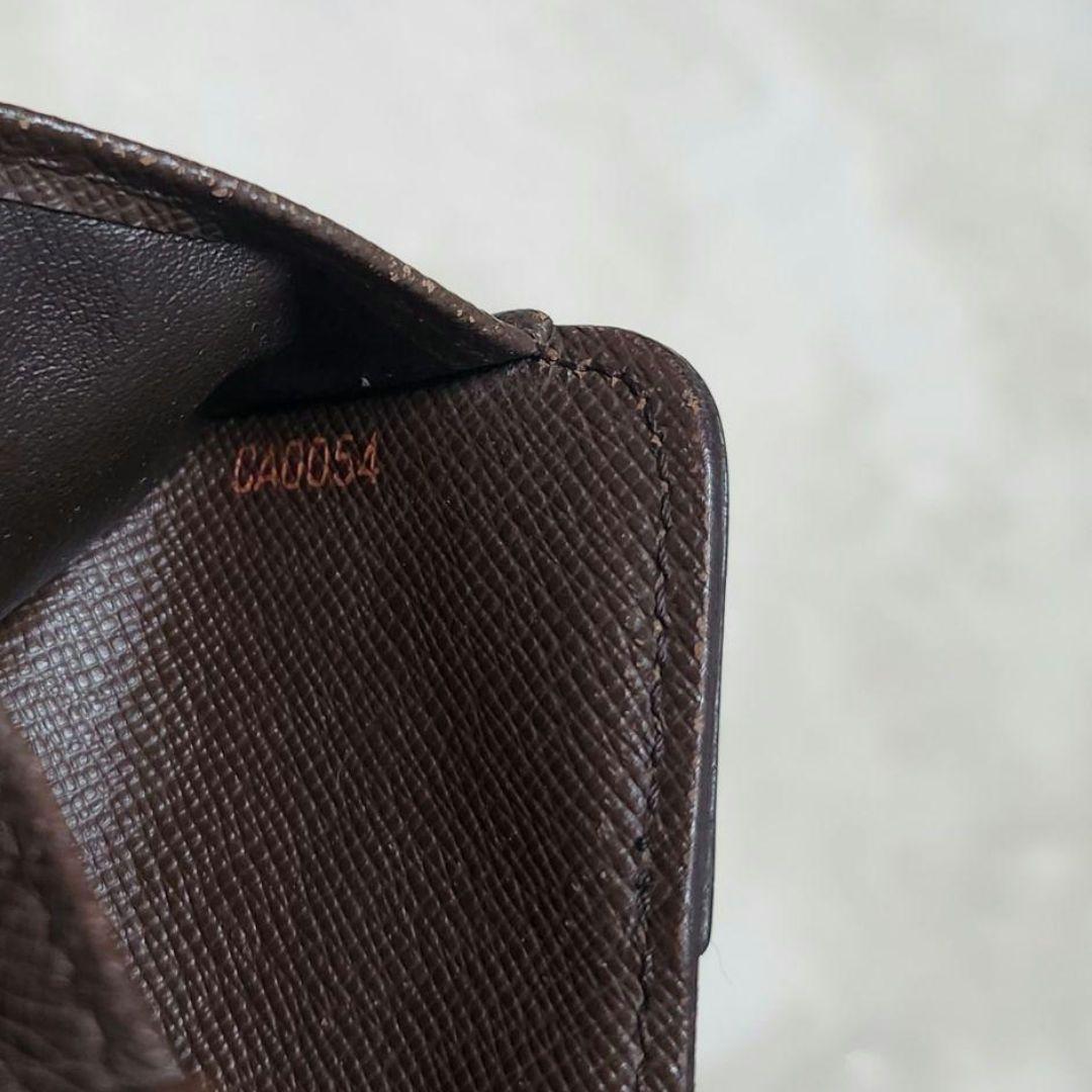 LOUIS VUITTON 二つ折り財布 コンパクトジップ ダミエ ブラウン