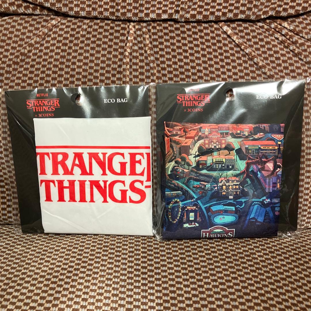 ストレンジャーシングス　スリコ スリッパ　缶バッチ　エコバッグ　他セット 16点