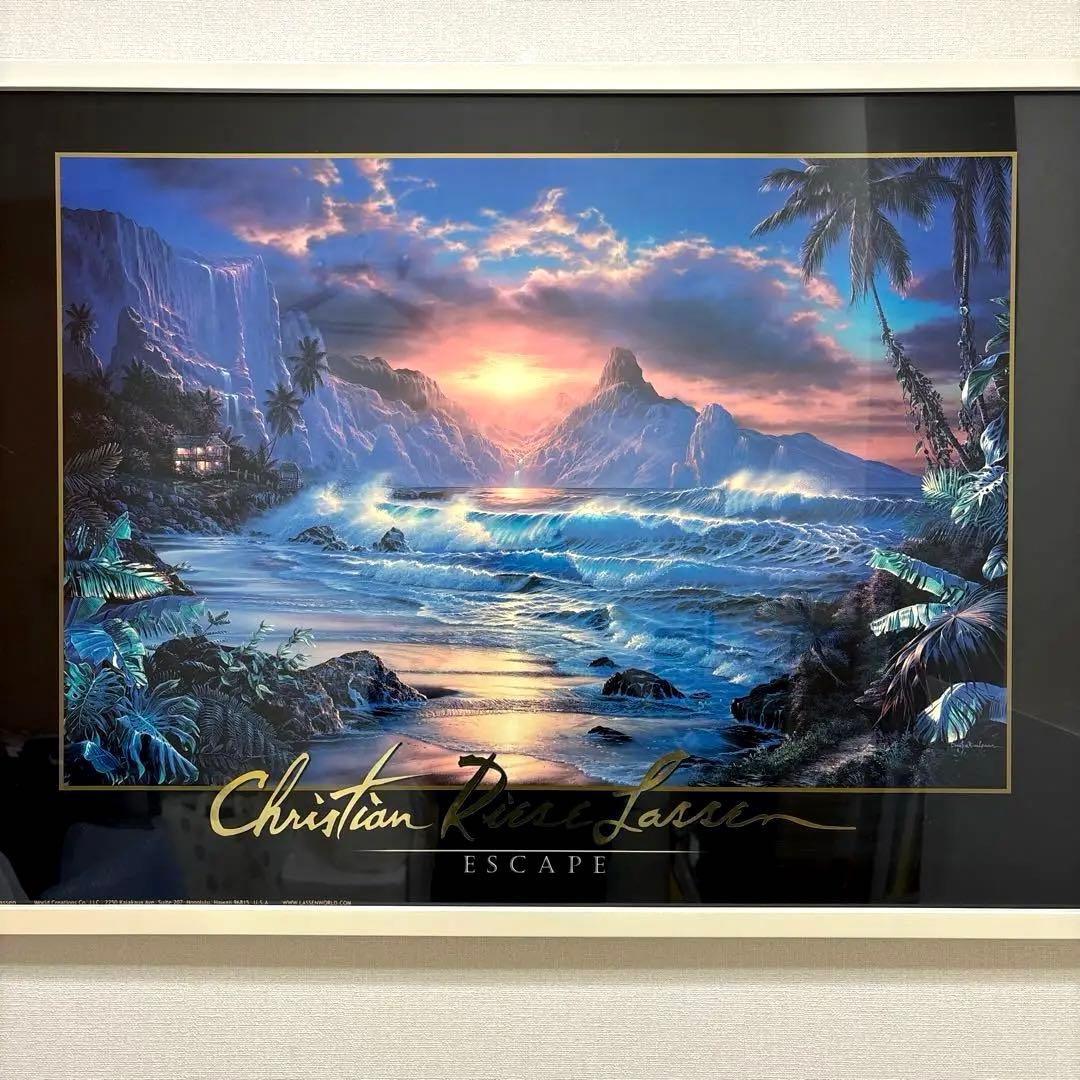 ラッセン　エスケープ　絵画　ポスター　額装　額入り　LASSEN ESCAPE