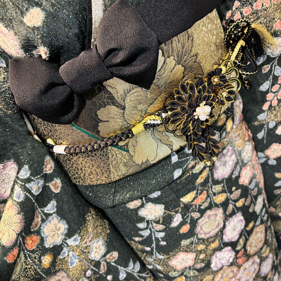 美品　辻ヶ花　花絞り　金通し　金駒刺繍　染分け　秀品　振袖　フルセット 振り袖