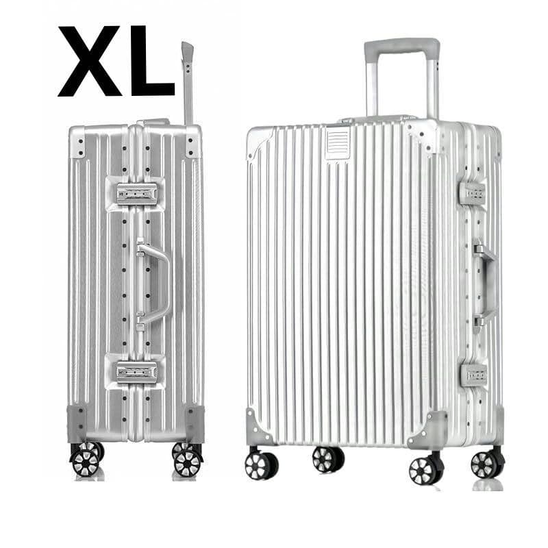 スーツケース キャリーケース アルミ シルバー 大容量 XL 長期 旅行 出張
