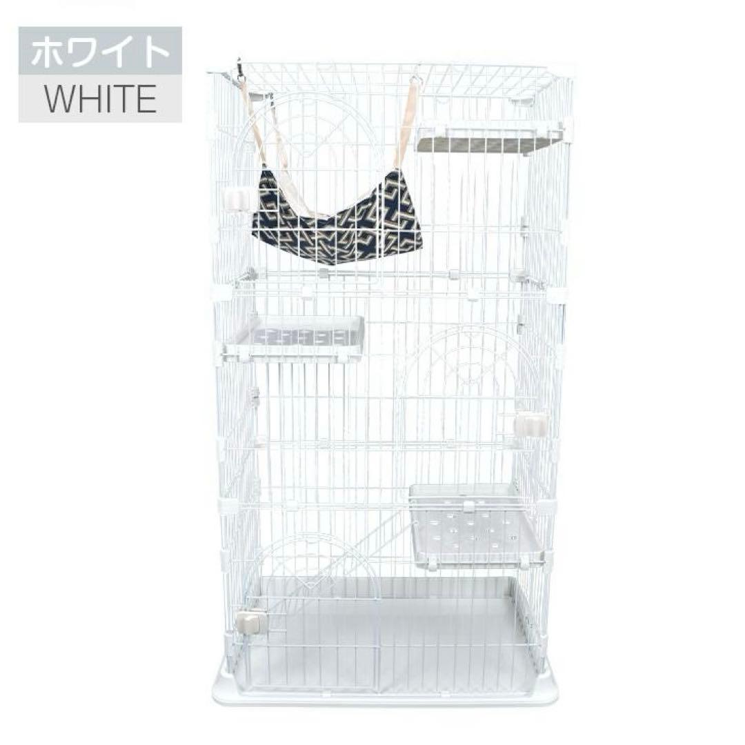 3段キャットケージ ホワイト　新品未使用品
