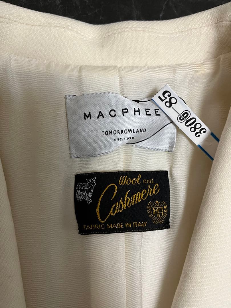 トゥモローランド　MACPHEE コート　白