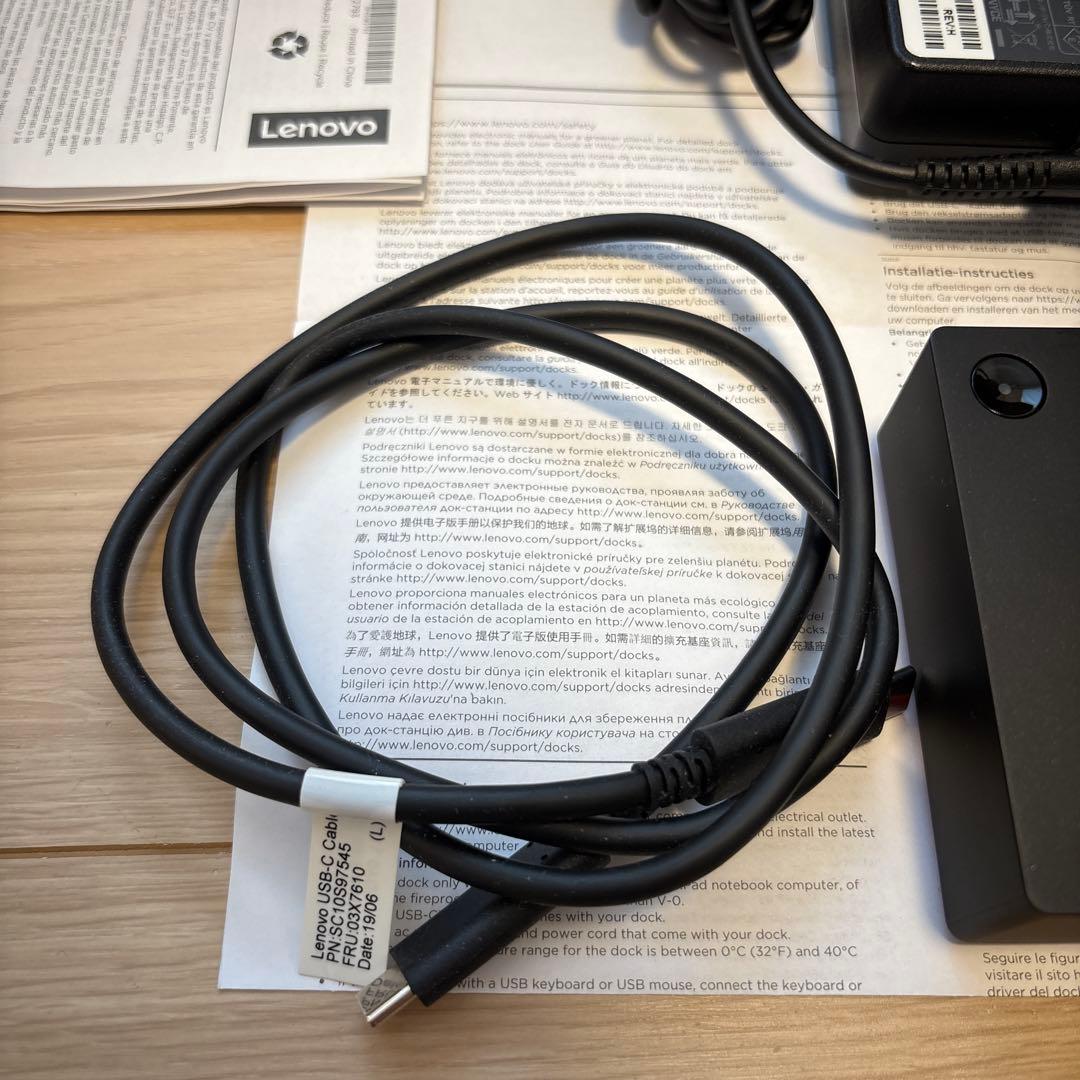 ThinkPad USB-C Dock Gen2 Lenovo 充電器