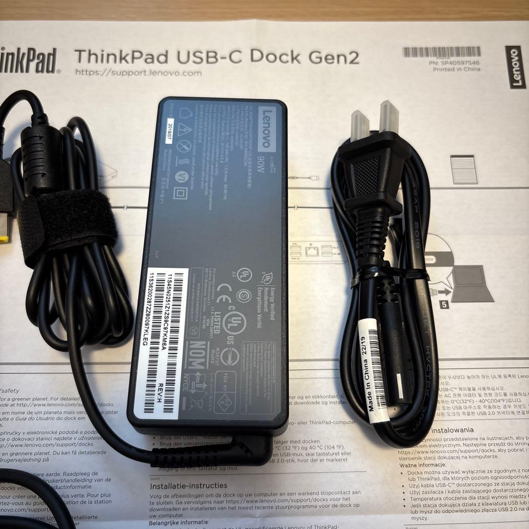 ThinkPad USB-C Dock Gen2 Lenovo 充電器