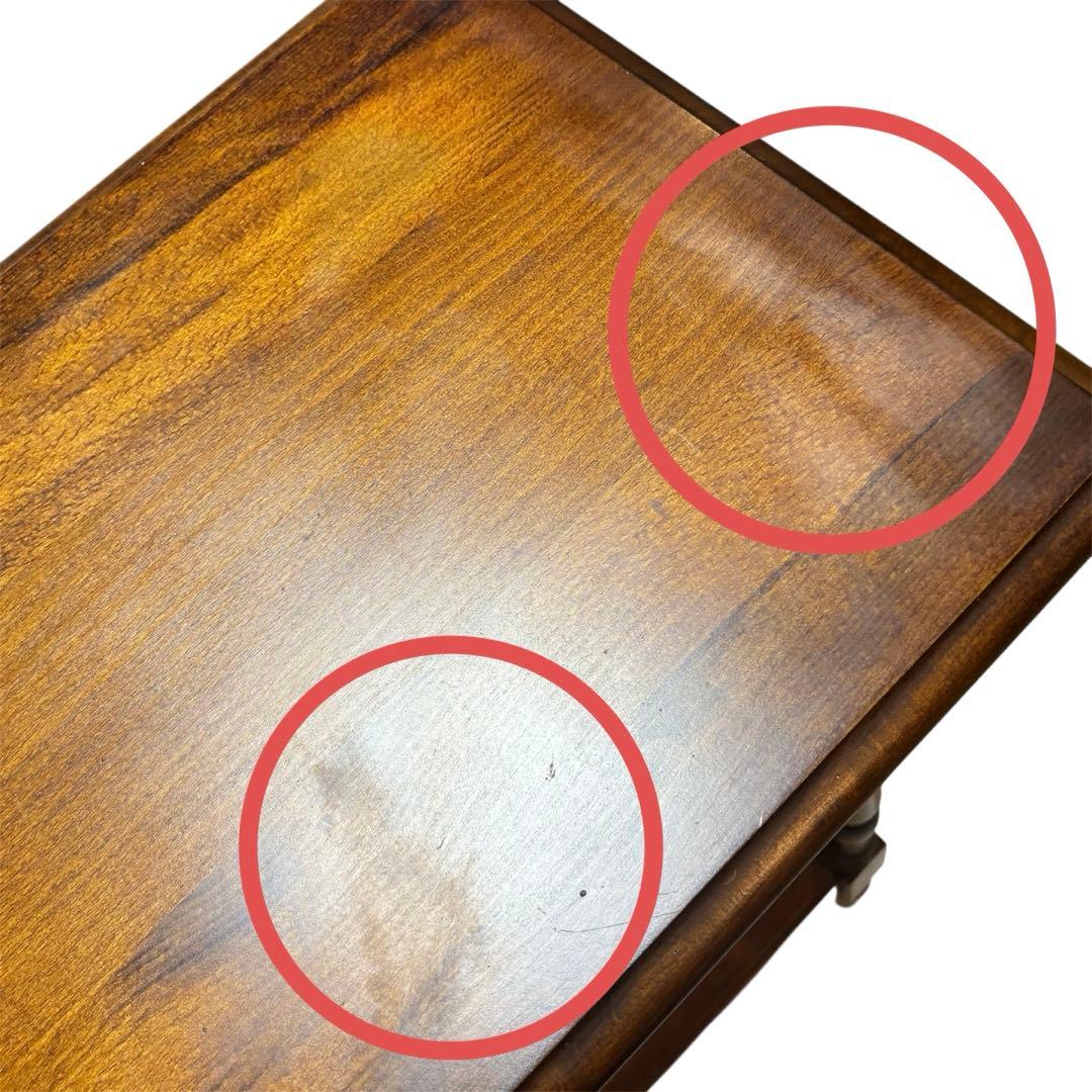 カリモク家具 コロニアル テーブル サイドテーブル 花台 木製 オールドカリモク