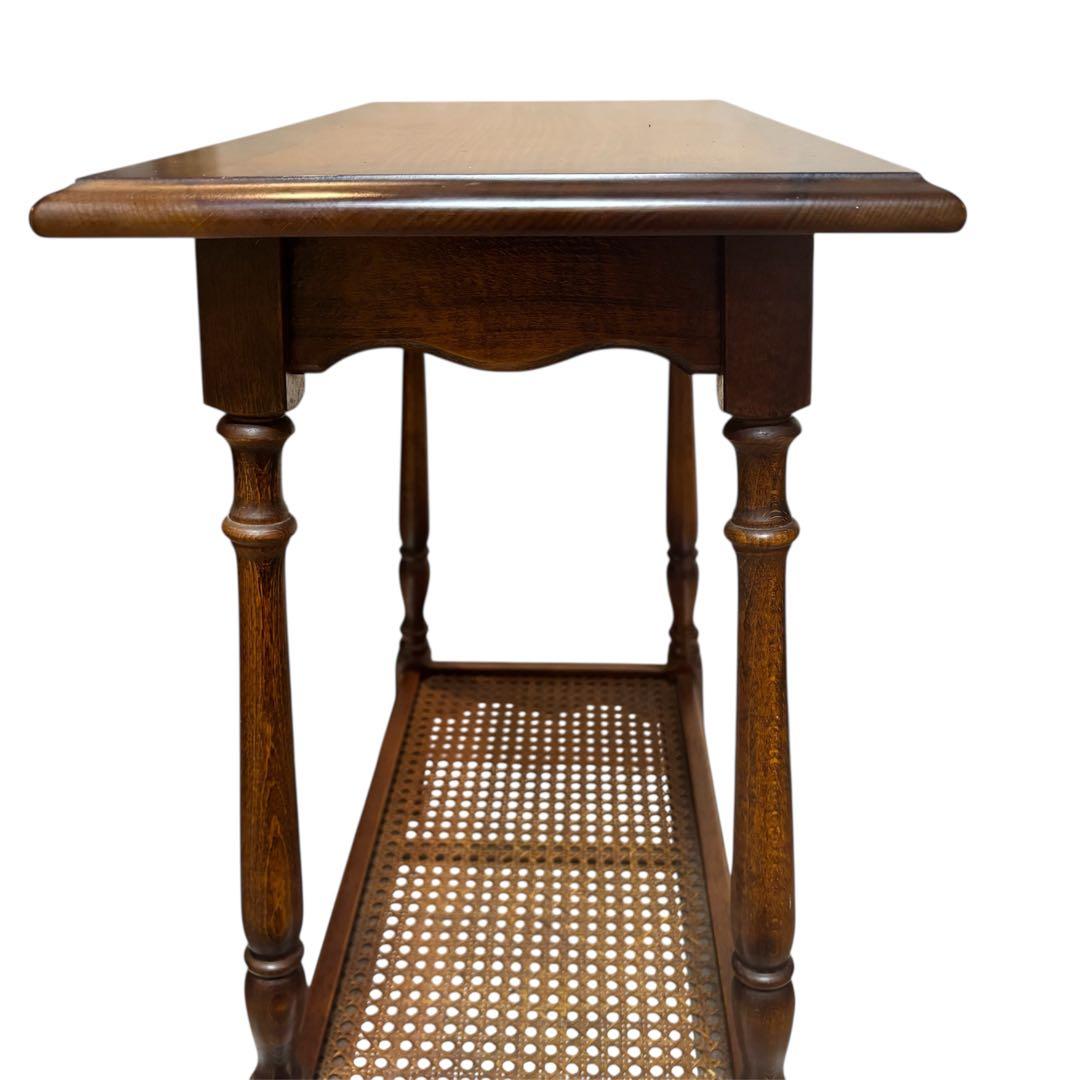 カリモク家具 コロニアル テーブル サイドテーブル 花台 木製 オールドカリモク