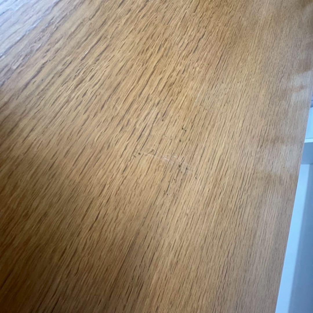 リビングでもダイニングでも使えるダイニングセット　直引き取り限定　オーク材