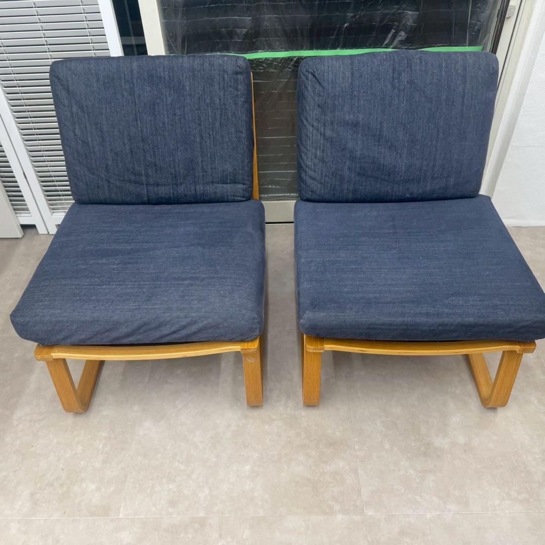 リビングでもダイニングでも使えるダイニングセット　直引き取り限定　オーク材