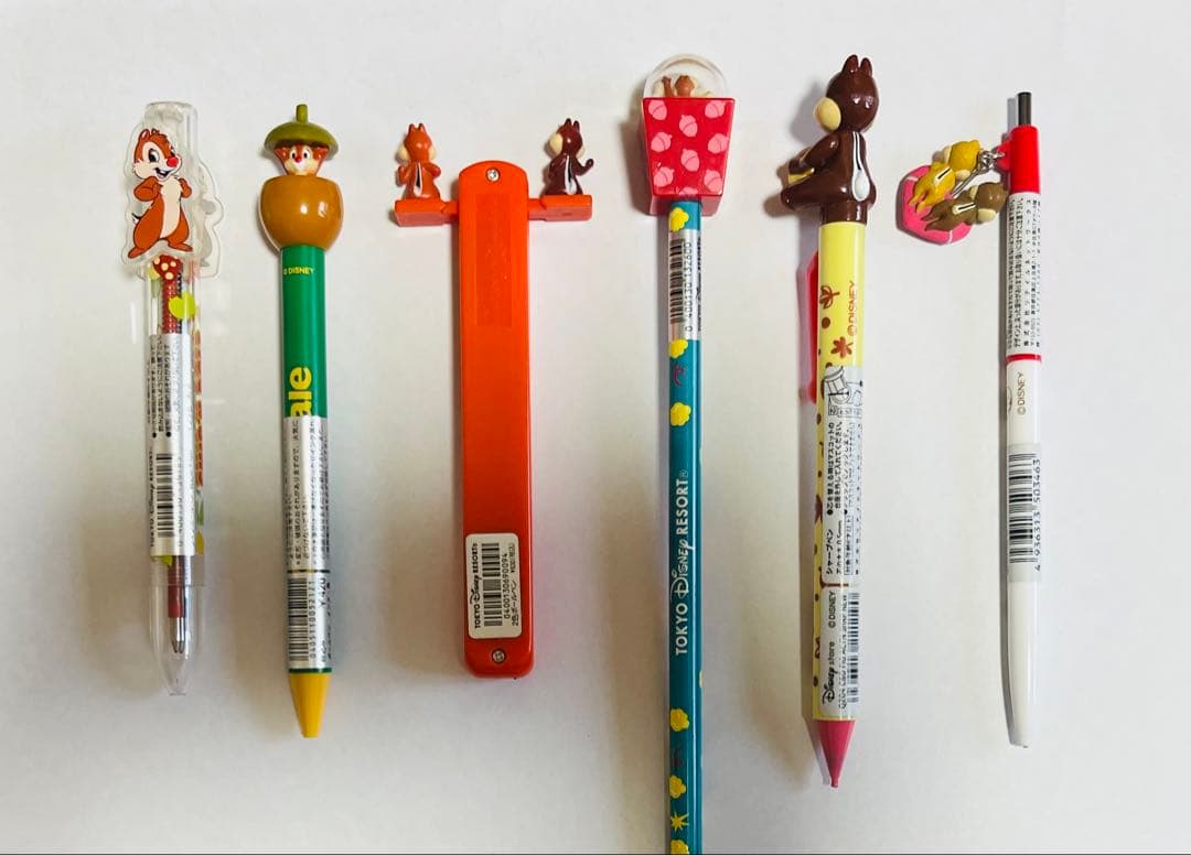 【入手困難】ディズニー　チップ&デール　筆記具　6点セット