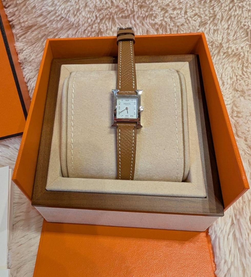 HERMES 時計 エルメス Hウォッチ シルバー
